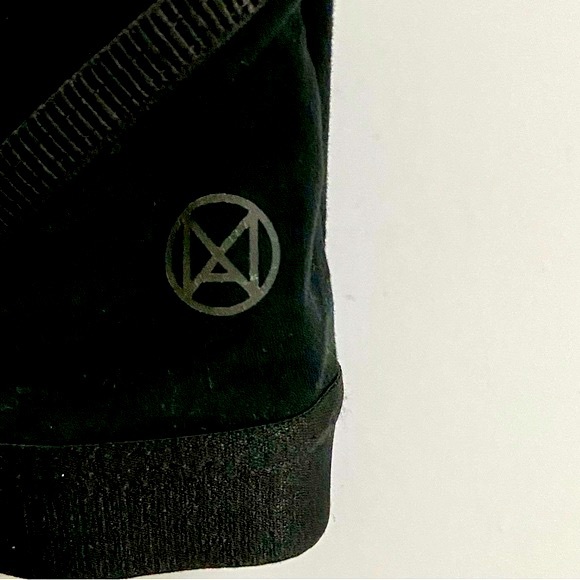 ARDENE Move Padded Bra Black Strappy Unique Silver Chrome Hardware Design - Picture 7 of 11